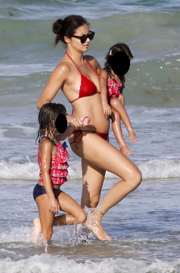 Adriana Lima in Red Bikini