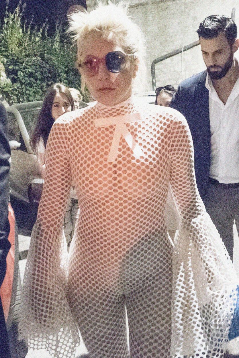 Lady Gaga See Through dress