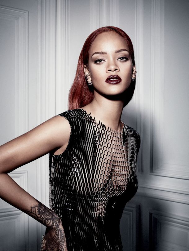 Rihanna Braless photoshoot