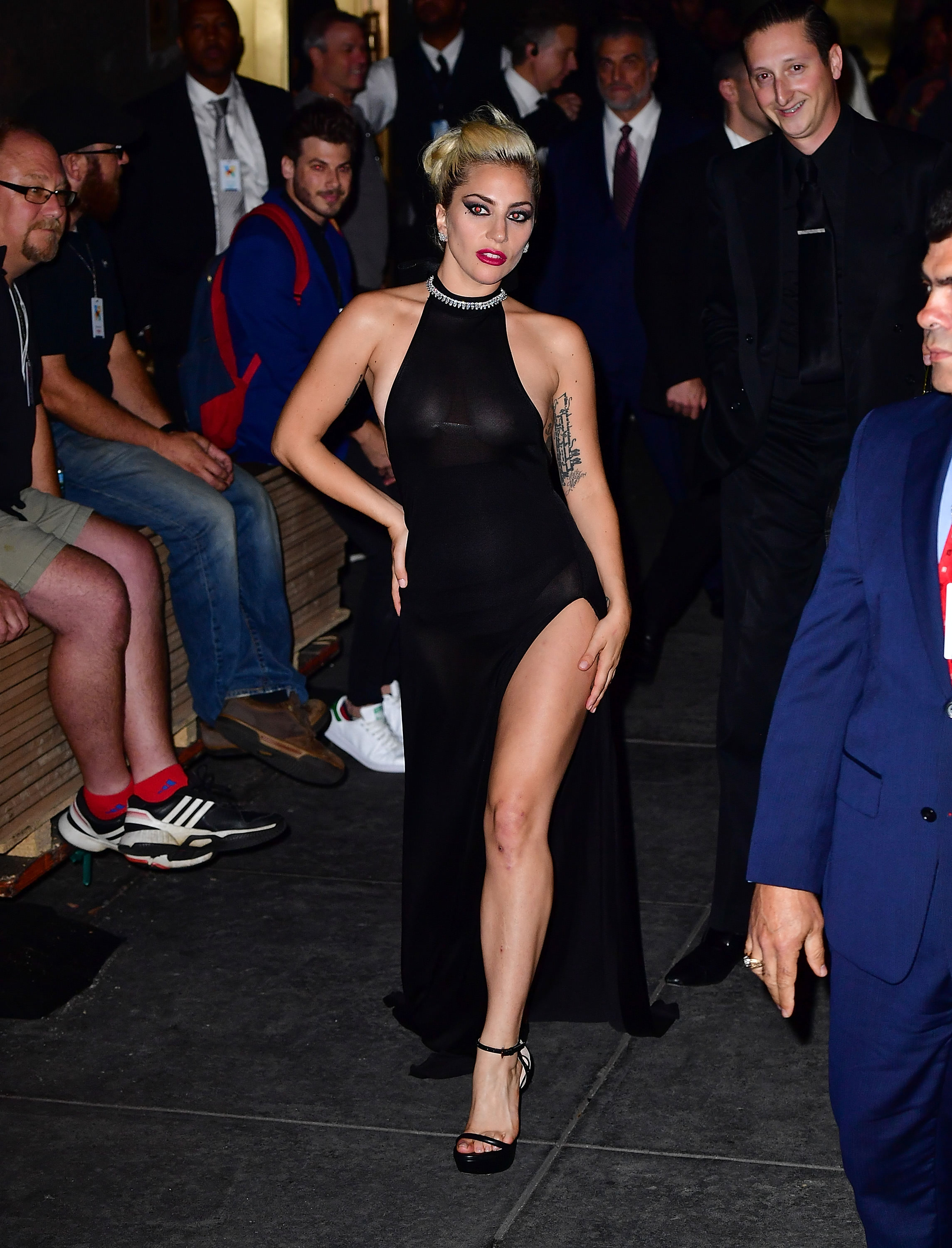 Braless Photos of Lady Gaga