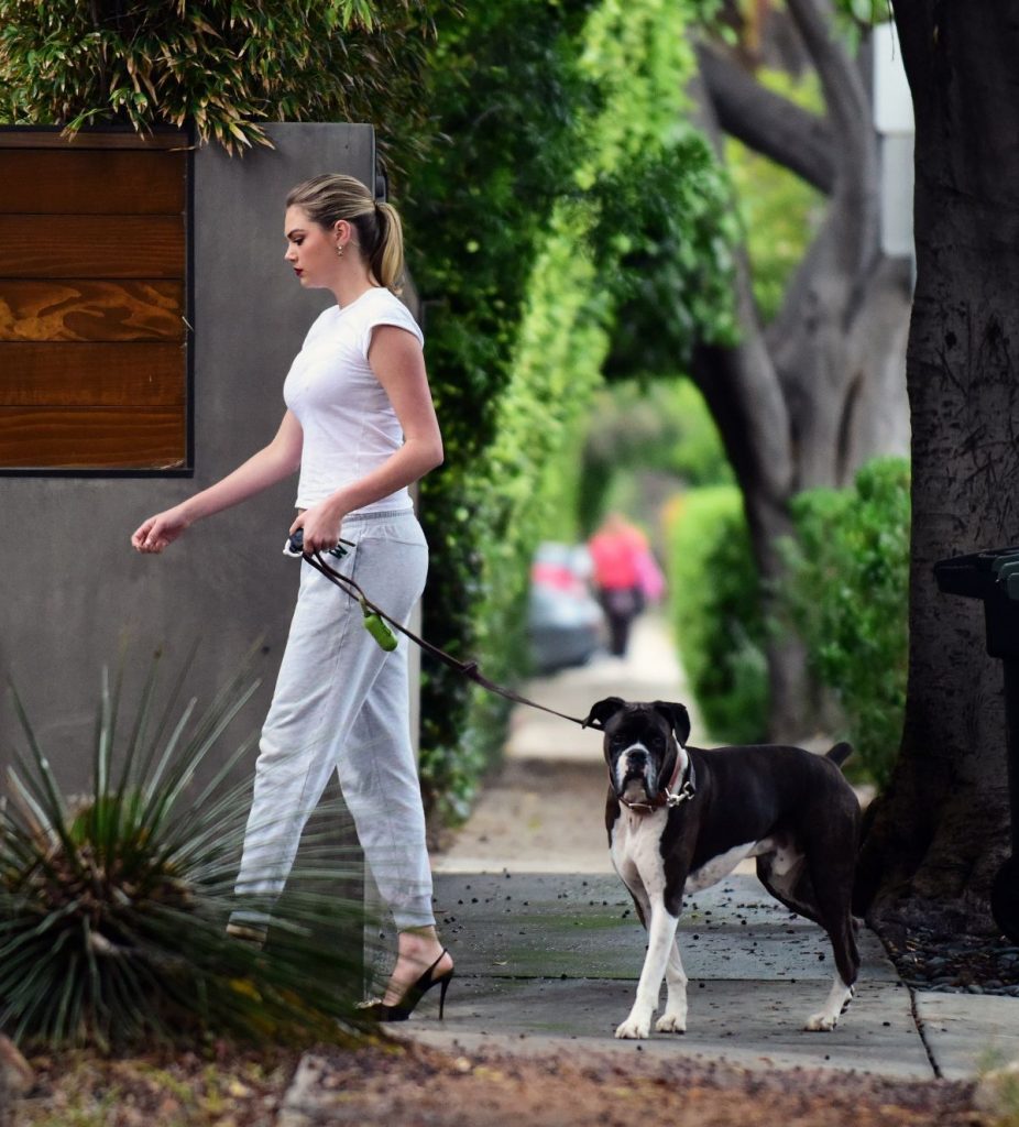 Kate Upton’s Pokies And Mean-Looking Dog