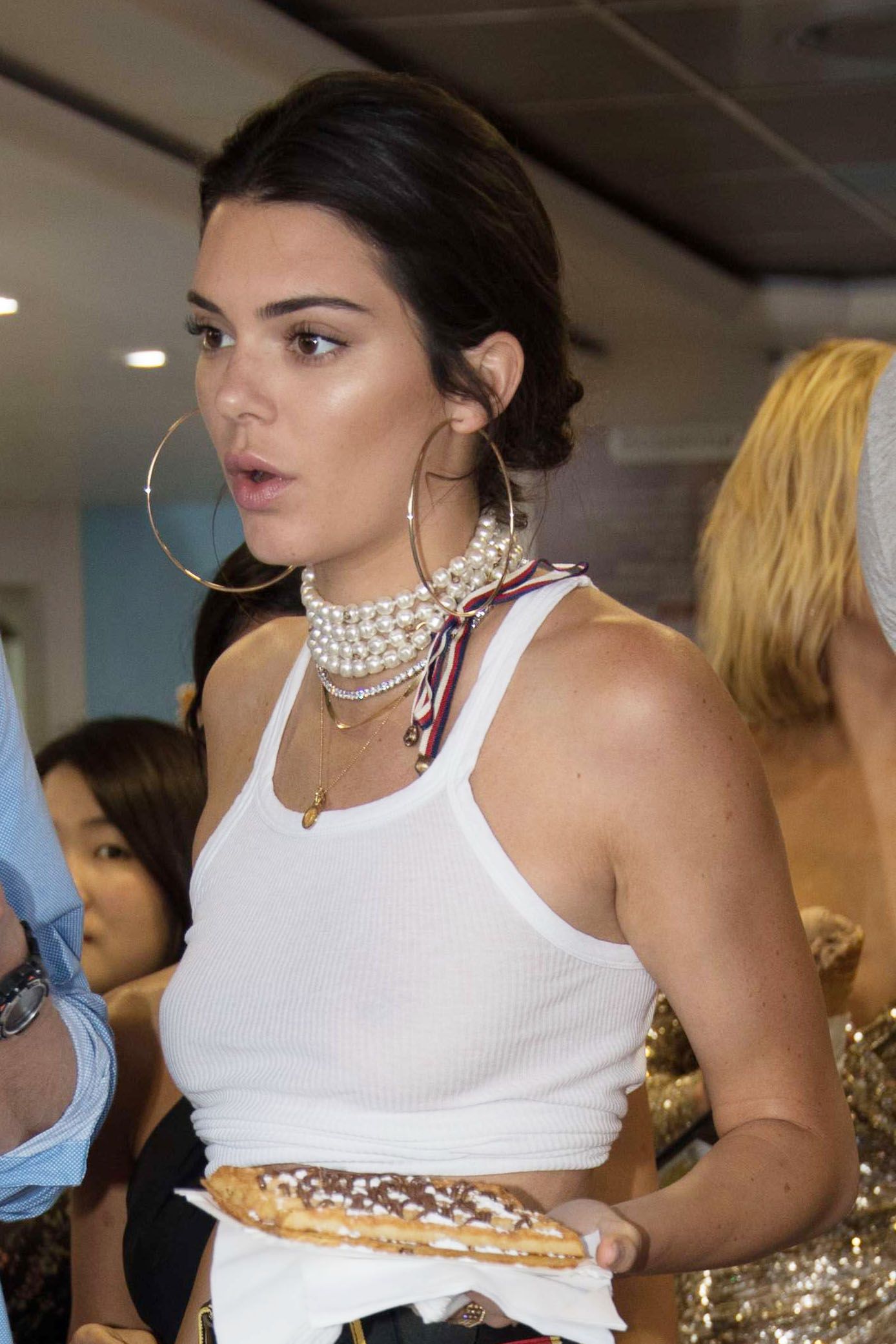 Kendall Jenner In A See-Through Top