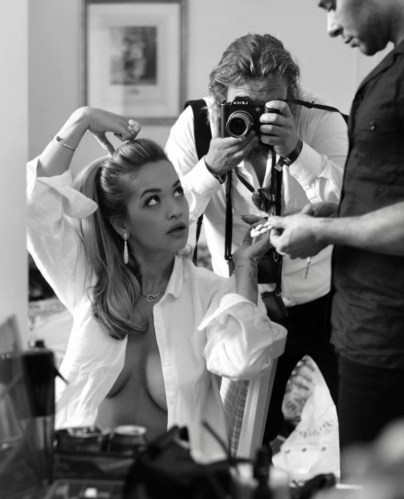 Rita Ora: B&amp;W Pictures, Tight Hugs And Sweet Kisses