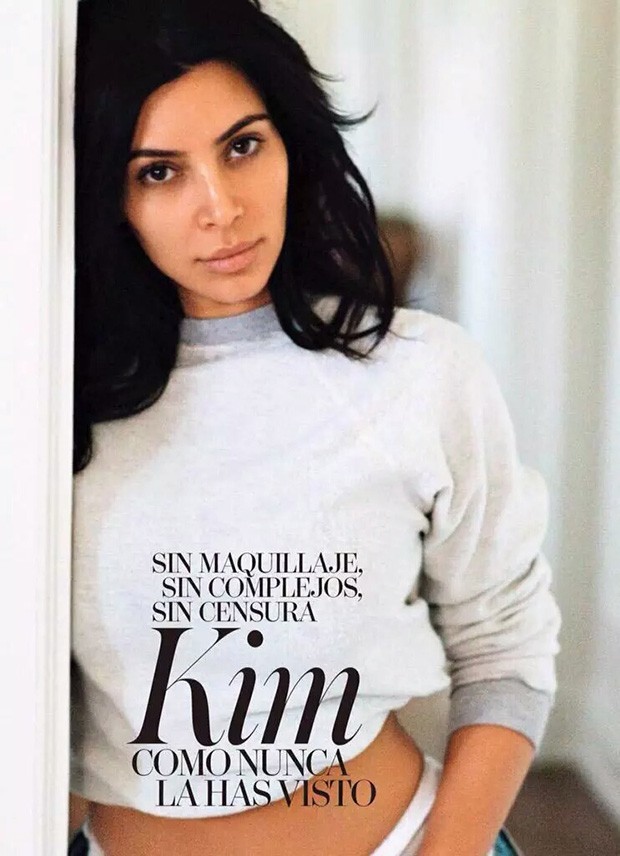 Kim Kardashian photoset without makeup