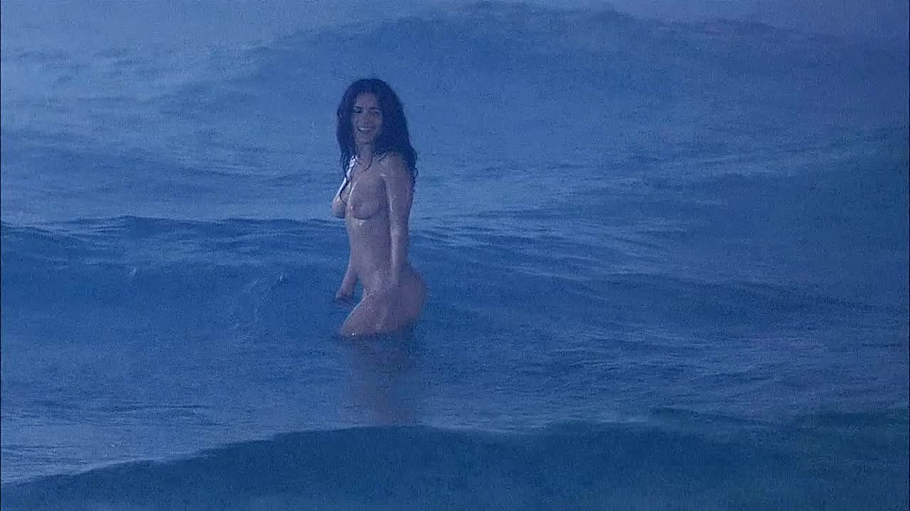 Salma Hayek naked in the water