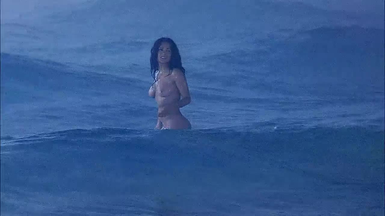 Salma Hayek naked in the water