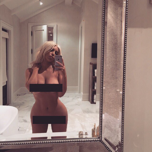 Kim Kardashian Naked Selfie